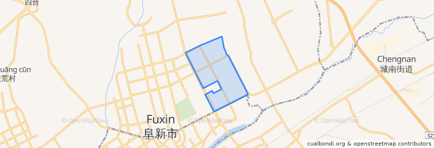 Mapa de ubicacion de 东苑街道.