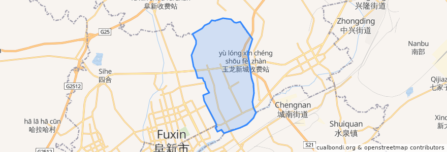 Mapa de ubicacion de 华东街道.