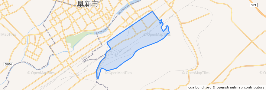 Mapa de ubicacion de 煤海街道.