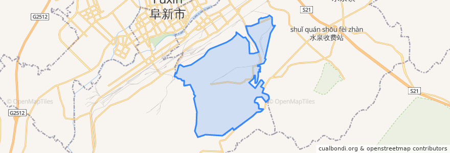 Mapa de ubicacion de 孙家湾街道.