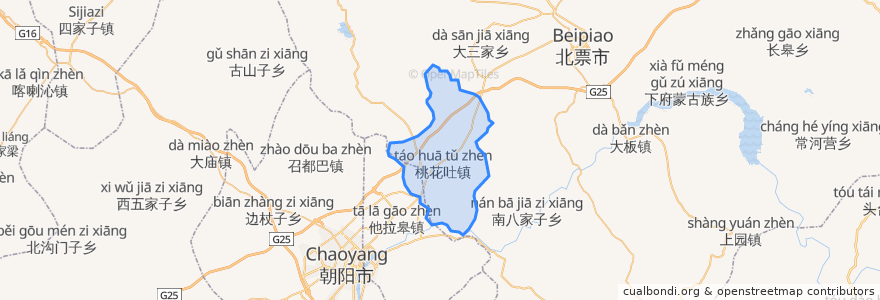 Mapa de ubicacion de 桃花吐镇.