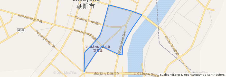 Mapa de ubicacion de 南塔街道.