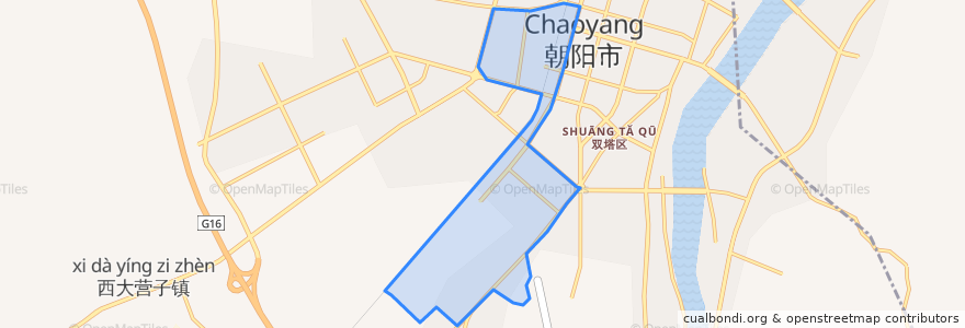 Mapa de ubicacion de 站南街道.