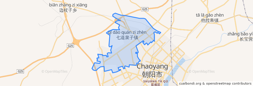 Mapa de ubicacion de 开发区龙泉街道.