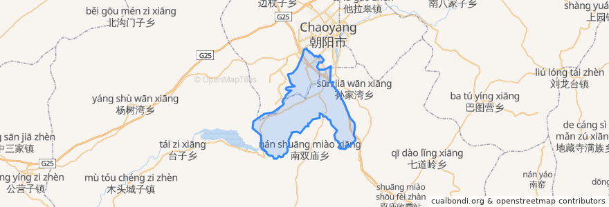 Mapa de ubicacion de 柳城镇.