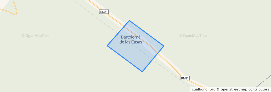 Mapa de ubicacion de Municipio de Bartolomé de las Casas.