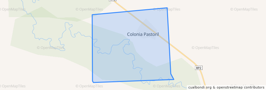 Mapa de ubicacion de Municipio de Colonia Pastoril.