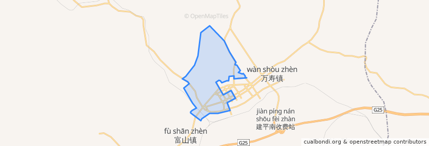 Mapa de ubicacion de 红山街道.