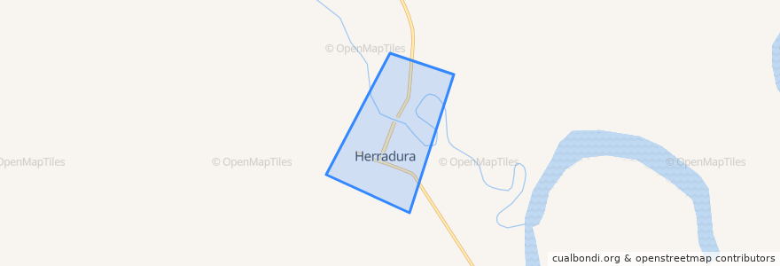 Mapa de ubicacion de Municipio de Herradura.