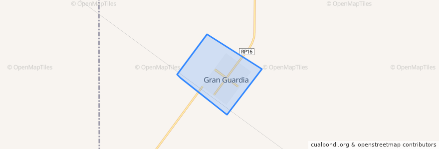 Mapa de ubicacion de Municipio de Gran Guardia.