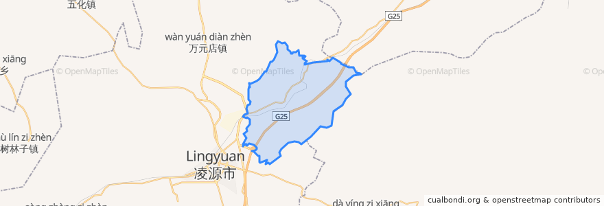 Mapa de ubicacion de Hongshan Subdistrict.