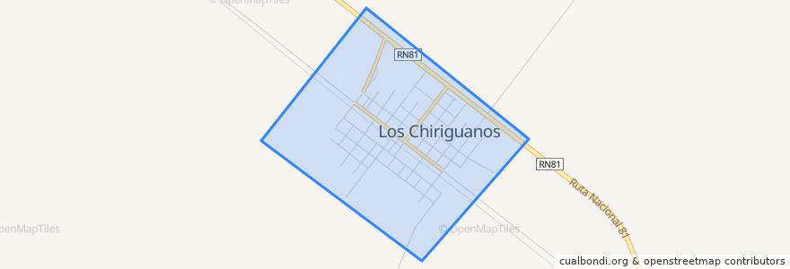 Mapa de ubicacion de Municipio de Los Chiriguanos.