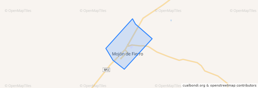 Mapa de ubicacion de Municipio de Mojón de Fierro.