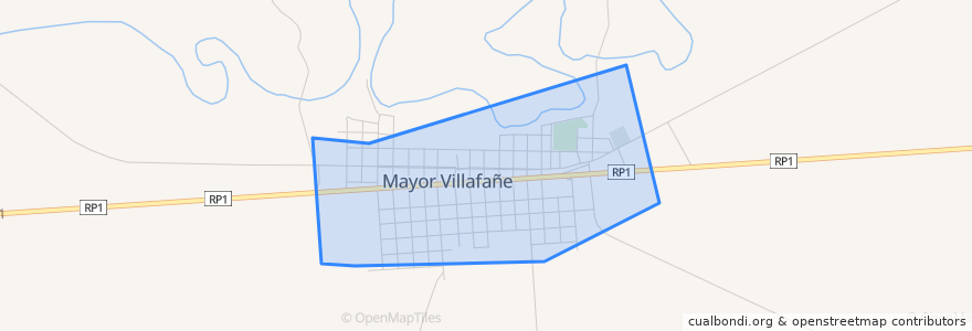 Mapa de ubicacion de Municipio de Mayor Vicente Villafañe.