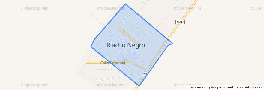 Mapa de ubicacion de Municipio de Riacho Negro.