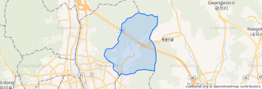 Mapa de ubicacion de 상계3·4동.