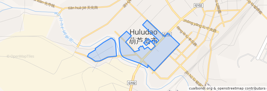 Mapa de ubicacion de 化机街道.