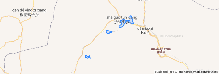 Mapa de ubicacion de Shaguotun Subdistrict.