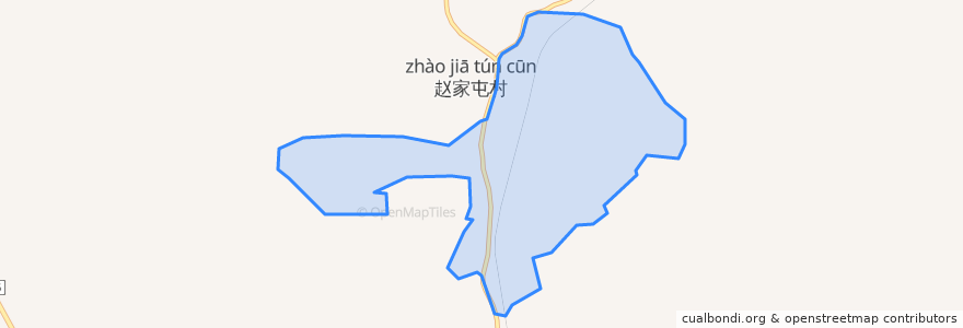 Mapa de ubicacion de 赵家屯街道.