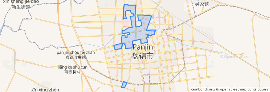 Mapa de ubicacion de 兴隆街道.