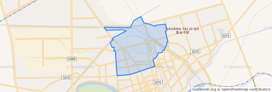 Mapa de ubicacion de 红旗街道.