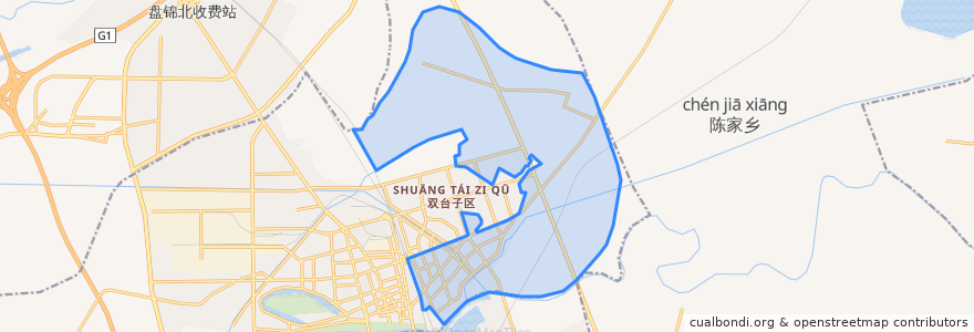 Mapa de ubicacion de 铁东街道.