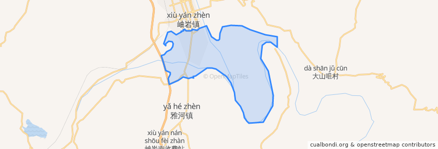 Mapa de ubicacion de 大宁街道.