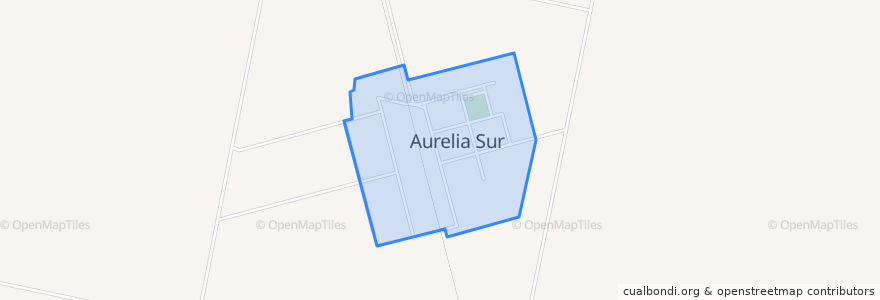 Mapa de ubicacion de Aurelia.