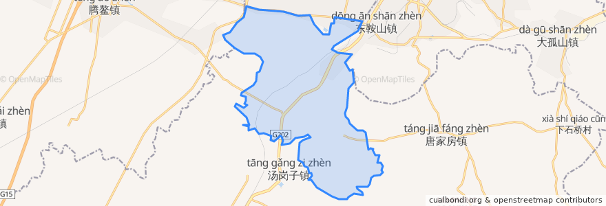 Mapa de ubicacion de 东鞍山街道.