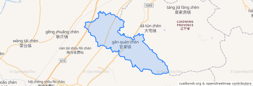 Mapa de ubicacion de Ganquan.