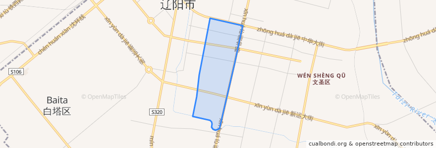 Mapa de ubicacion de 武圣街道.