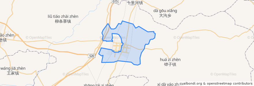 Mapa de ubicacion de 万宝桥街道.