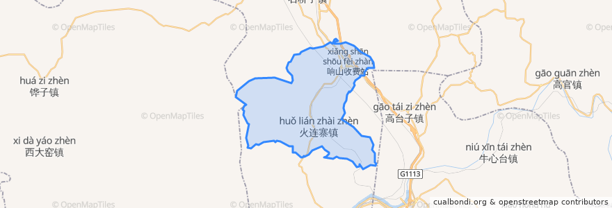 Mapa de ubicacion de 火连寨街道.