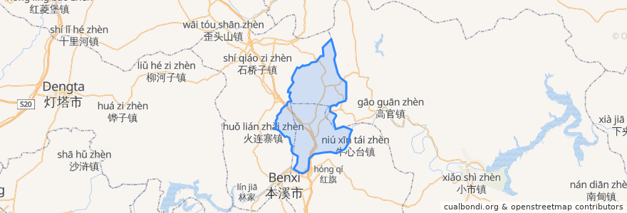 Mapa de ubicacion de 高台子街道.