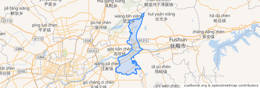 Mapa de ubicacion de 李石街道.