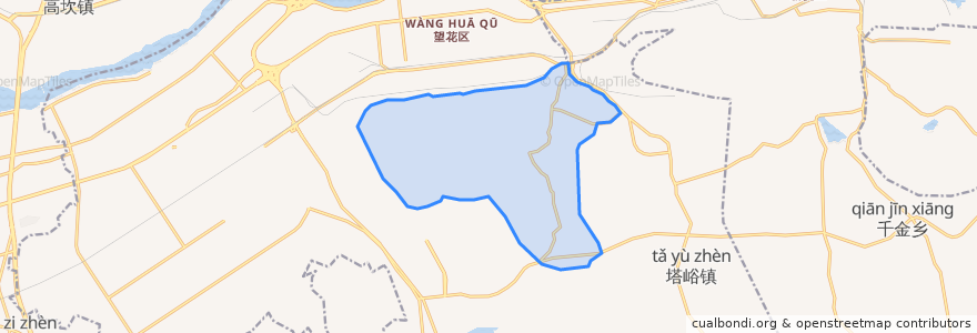 Mapa de ubicacion de Yanwu Subdistrict.