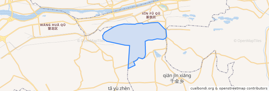 Mapa de ubicacion de 刘山街道.