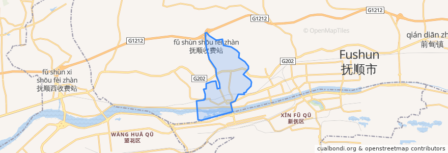 Mapa de ubicacion de 葛布街道.