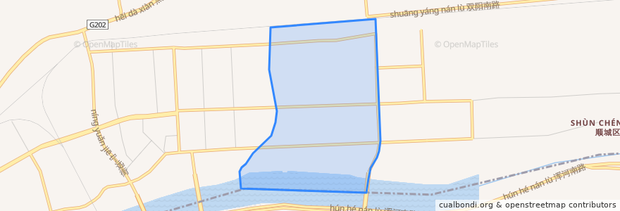 Mapa de ubicacion de Hedong Subdistrict.