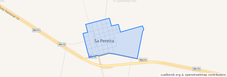 Mapa de ubicacion de Sa Pereira.