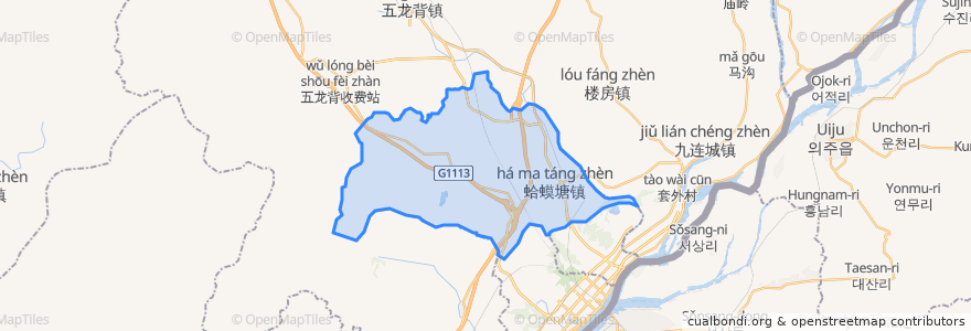 Mapa de ubicacion de 金山镇.