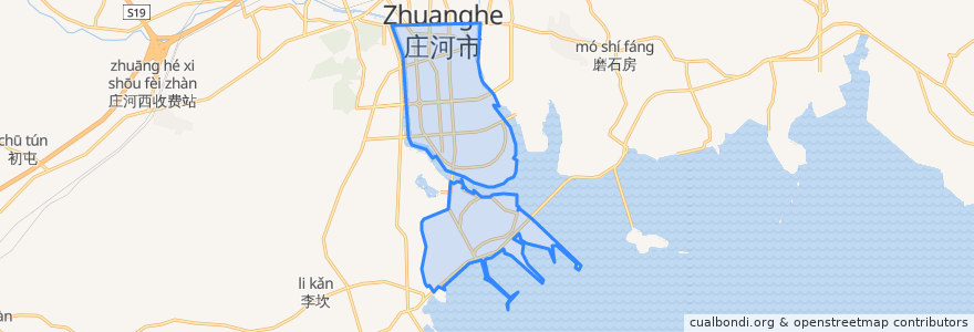 Mapa de ubicacion de 城关街道.