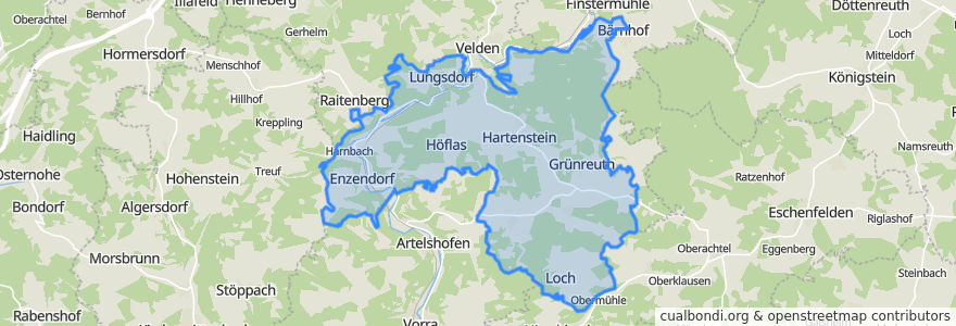 Mapa de ubicacion de Hartenstein.