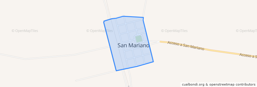 Mapa de ubicacion de San Mariano.