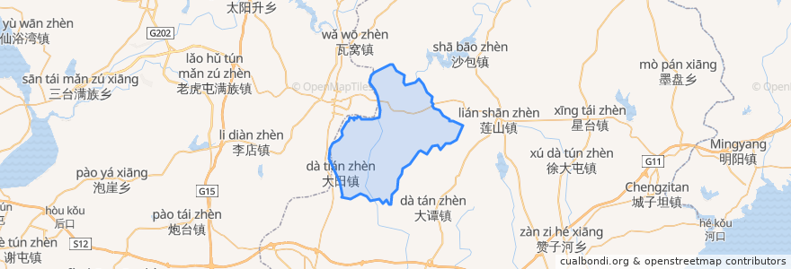 Mapa de ubicacion de 元台镇.