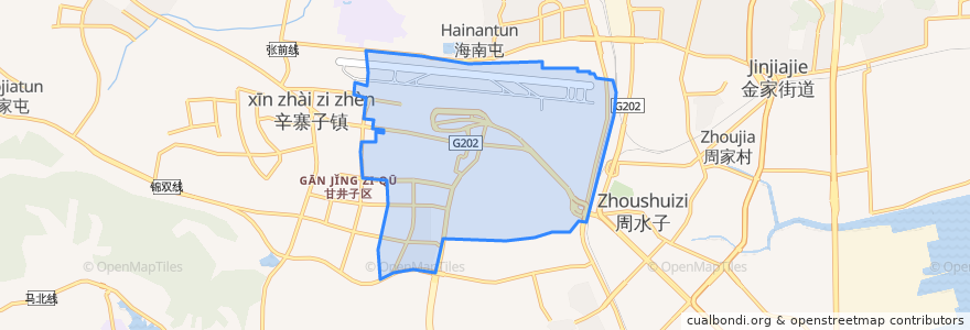 Mapa de ubicacion de 机场街道.