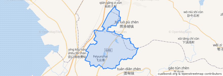 Mapa de ubicacion de 青石岭镇.