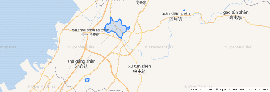 Mapa de ubicacion de 团甸镇.