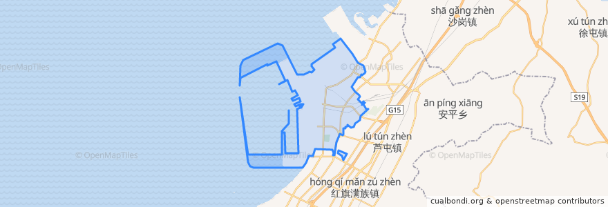 Mapa de ubicacion de 海星街道.