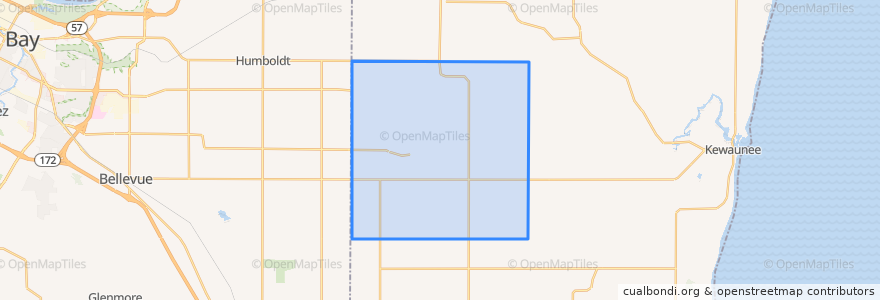 Mapa de ubicacion de Town of Montpelier.